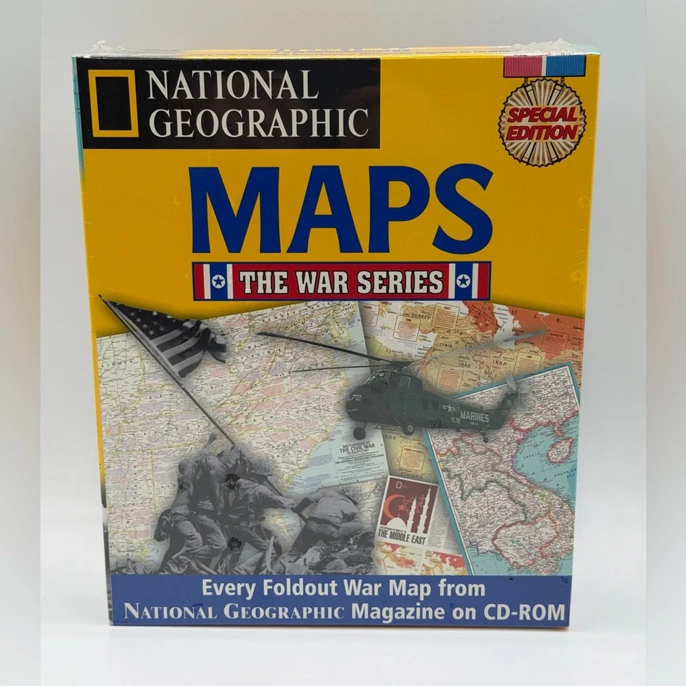 National Geographic Maps The War Series - Special Edition PC CD-ROM New Sealed